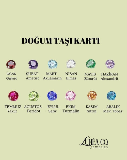 925 Ayar Aile Doğum Taşı Kolyesi
