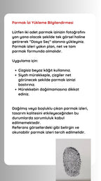 925 Ayar Gümüş Kişiye Özel Parmak İzi Kalp Bileklik