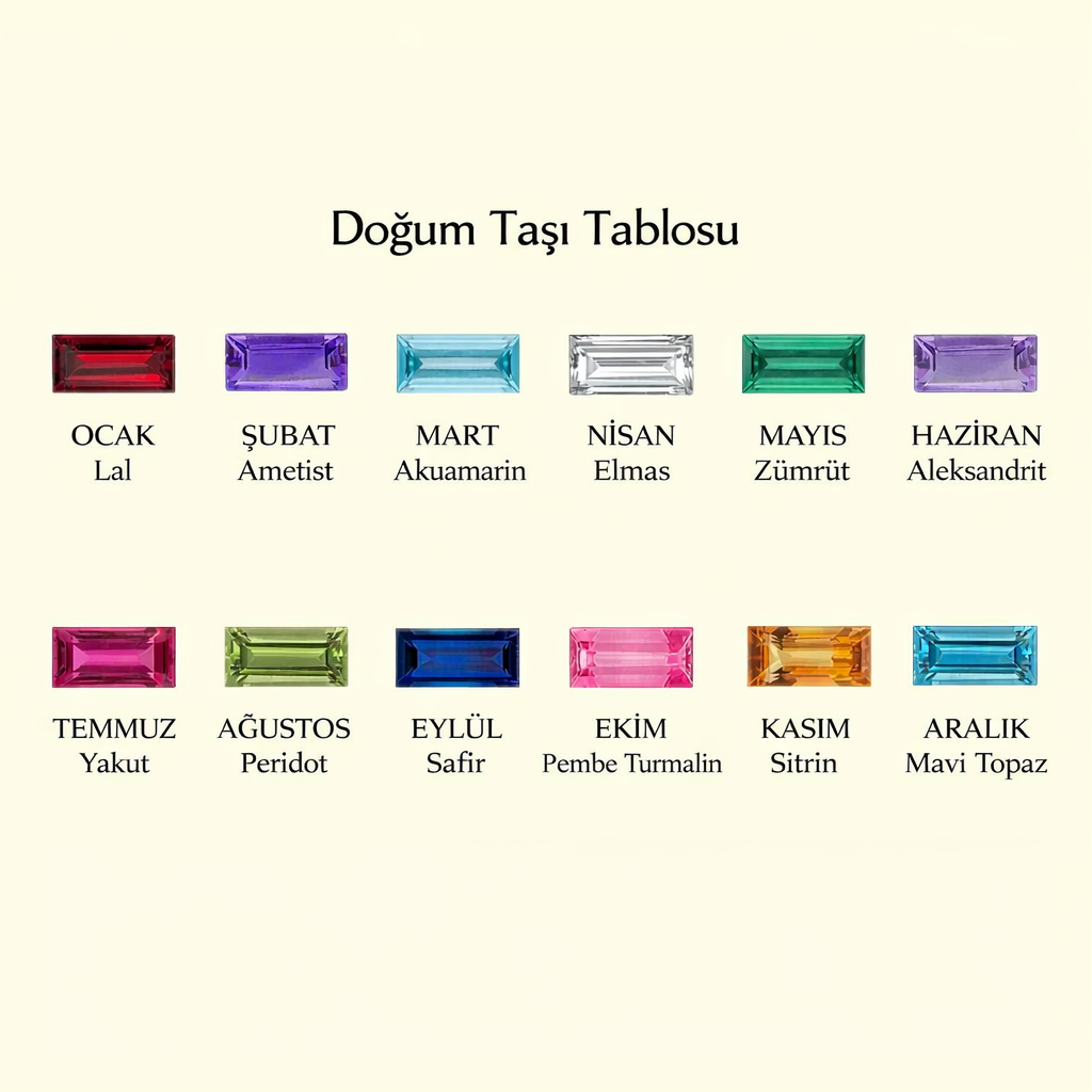 Kişiye Özel Doğum Taşı Bar Kolye – Anneye Özel Minimal Takı